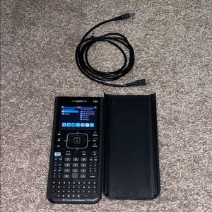 Texas Instruments TI-Nspire CX CAS with Black Cover and Cable